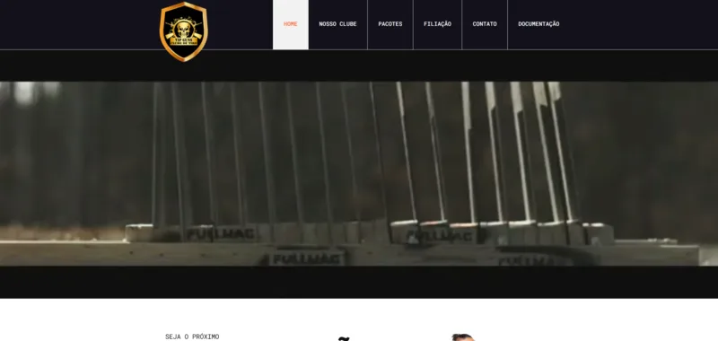 Site da VIP Guns desenvolvido pela CS Projetos